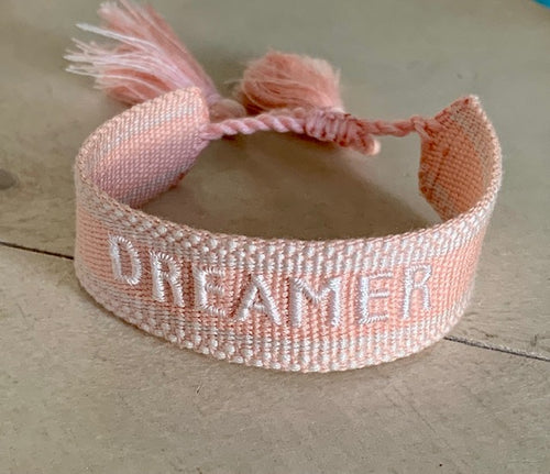 gewebtes Armband Dreamer soft pink