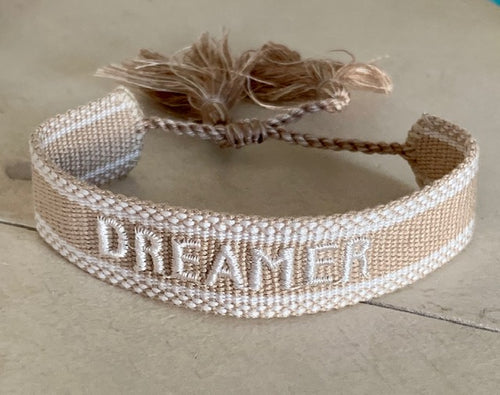 gewebtes Armband Dreamer beige