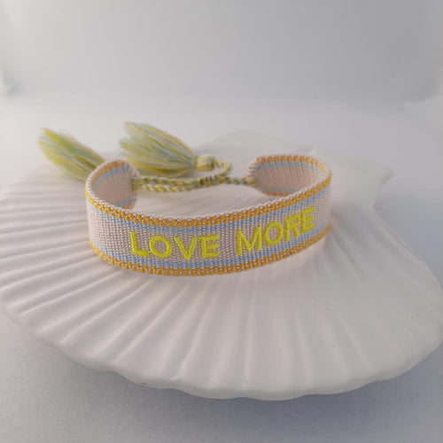 gewebtes Armband Love More