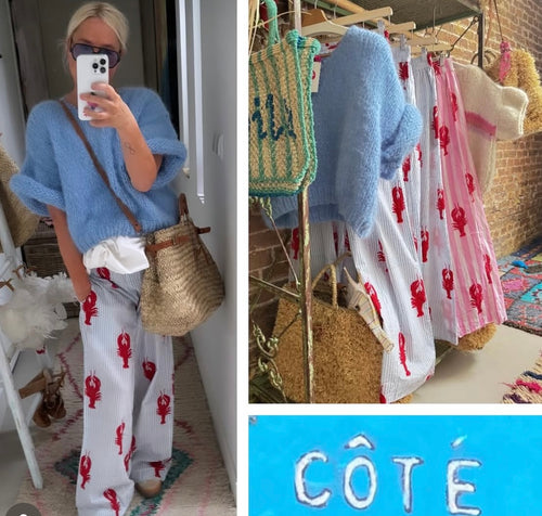 Hose "Lobster and Stripes" Blue