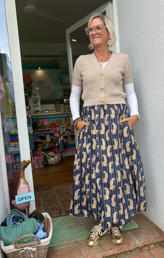 Ballon Rock "Tiger" grau