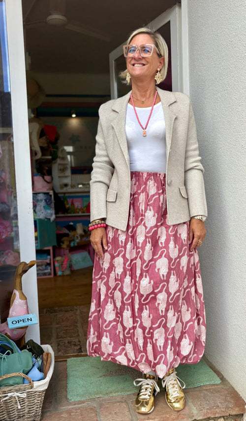 Ballon Rock "Tiger" weinrot