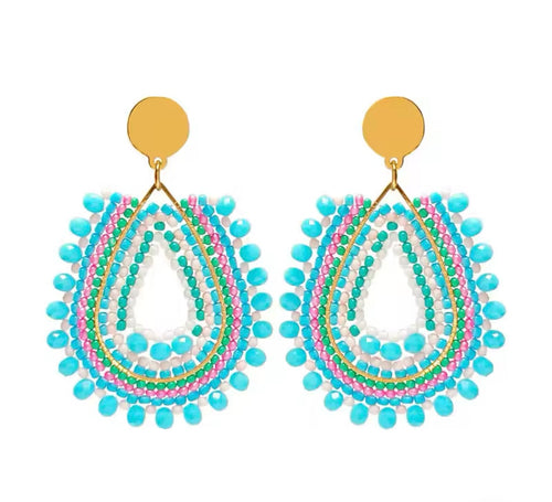 Ohrstecker Beads "Turquoise Summer"