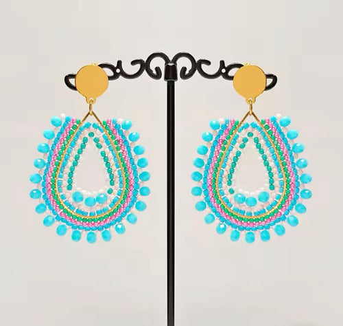 Ohrstecker Beads "Turquoise Summer"