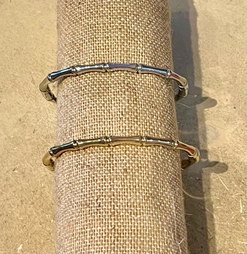 Edelstahlspange Bambus