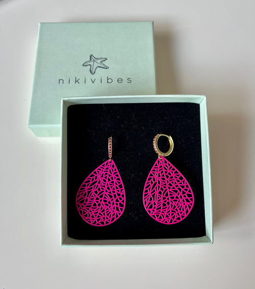 Creole "Filigran Beauty" Pink