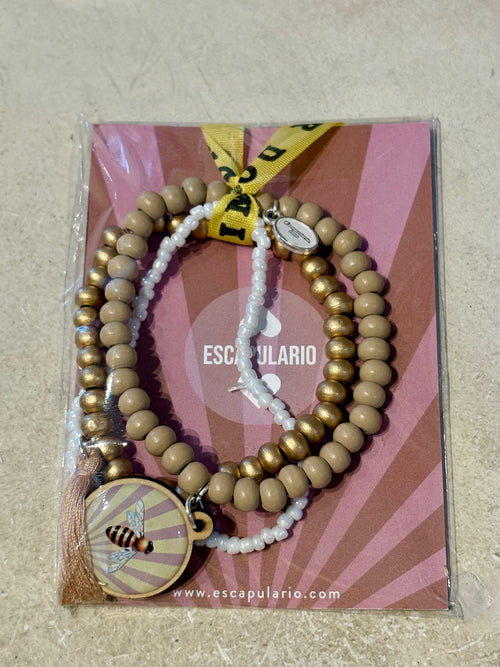 Armbandset "Biene" in gold/gelb