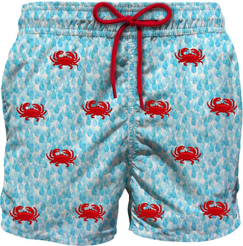 Swim Short Embroidery Mini Crab Drop