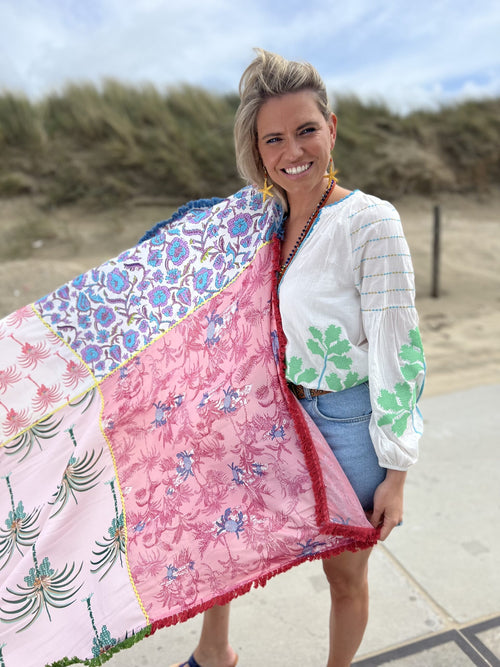 Bluse organic "Green Leaves"