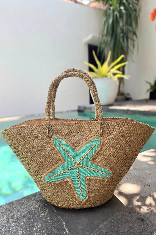 Hot Lava Korb Starfish natural/azure
