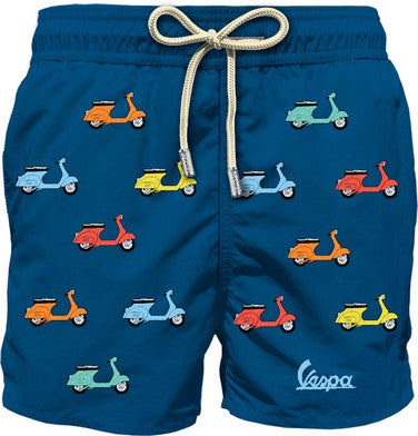 Swimshort Lightning Embroidery " Riding Vespa
