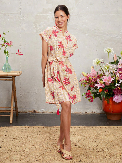 Lotus Kaftan Lily red/dotty Curry