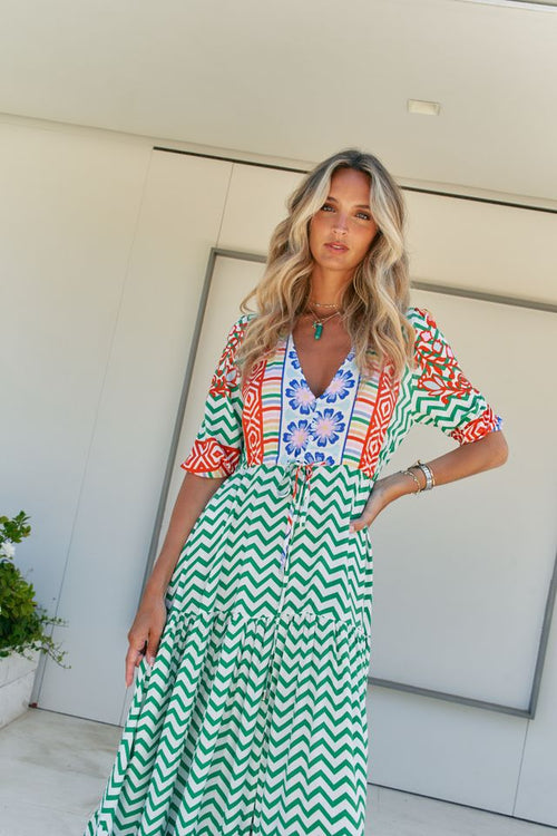 Maxi Dress Tessa "Zig Zag"