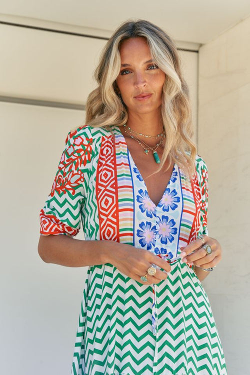 Maxi Dress Tessa "Zig Zag"