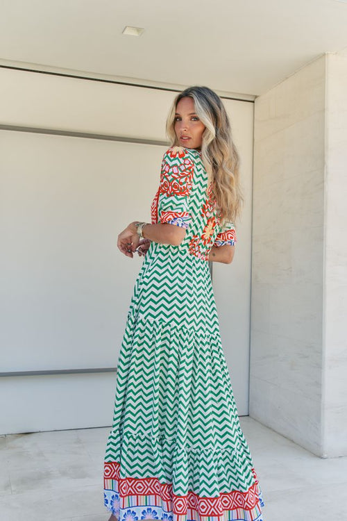 Maxi Dress Tessa "Zig Zag"