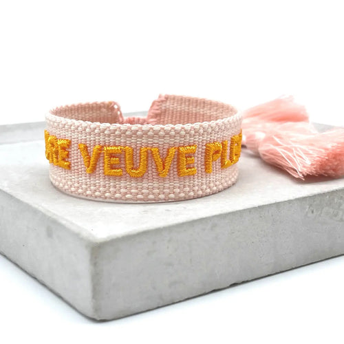 Webarmband "More Veuve Please"