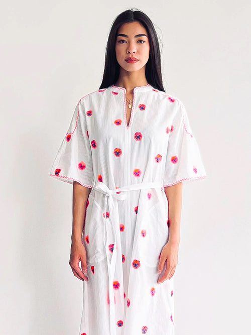 Oleander Short Dress Pansy pink