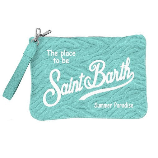 Pochette Parisienne Sponge Zebra aqua