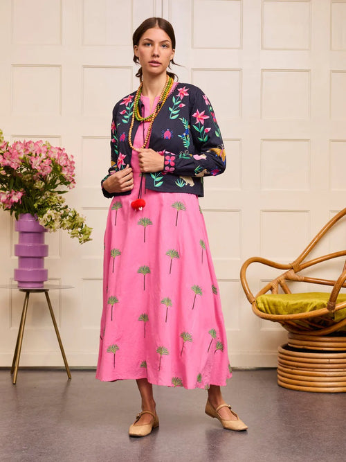 Pine Jacket Navy/Mexican Embroidery