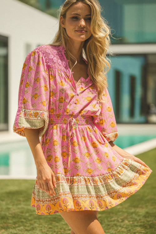 Mini Dress Pink Charm