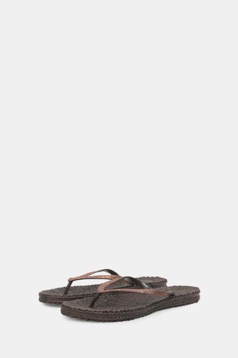 Ilse Jacobsen Flip Flops Glitter prune