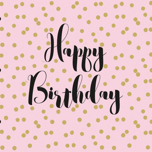 Servietten "Birthday Confetti rose"