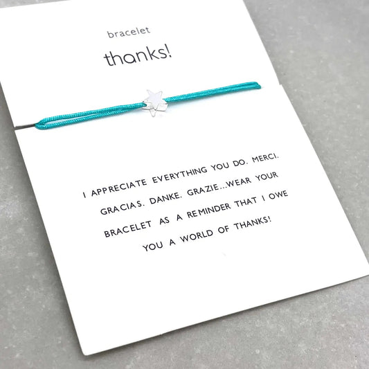 Armband "Star Thanks" silber