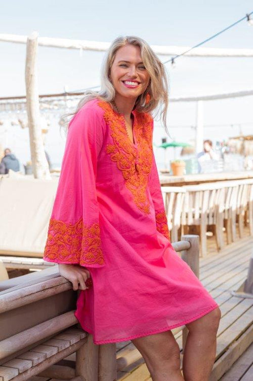Tunika Dress "Pink loves Coral"