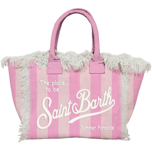 Tasche Vanity Canvas Large Pop Stripes soft pink/beige