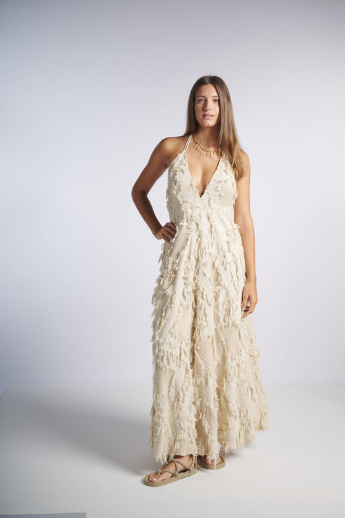 Pahiesa Long Dress "Formentera" ecru