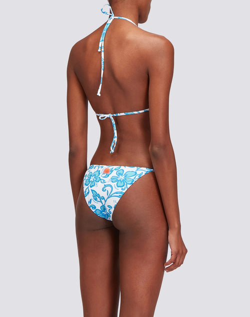 Bikini Jennifer "Hawai" türkis/weiß