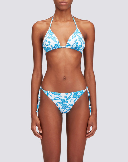 Bikini Jennifer "Hawai" türkis/weiß