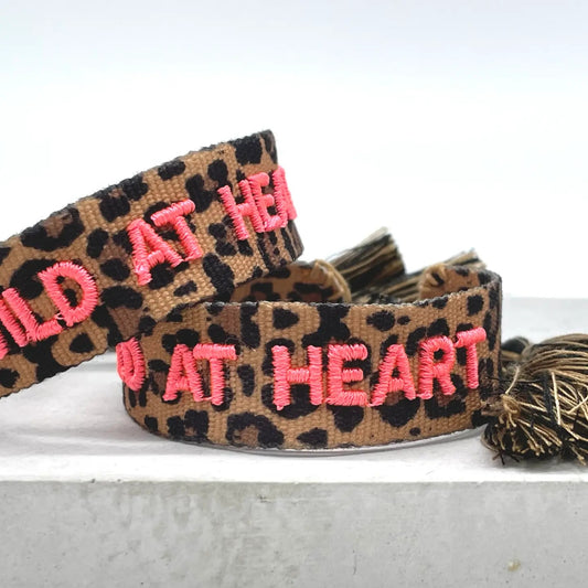 Webarmband "Wild At Heart"