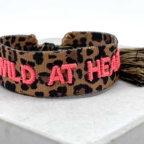 Webarmband "Wild At Heart"