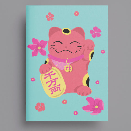 Notizheft A6 "Waving Cat"