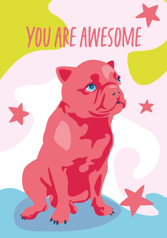 Postkarte "Bulldogge"