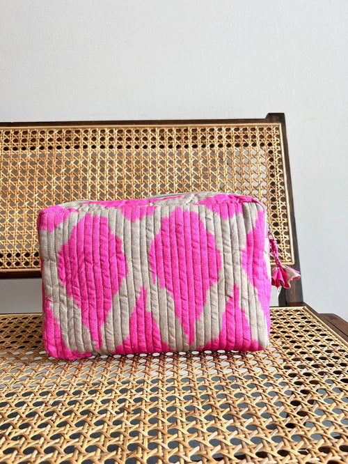 Cosmetic Bag Ikat pink