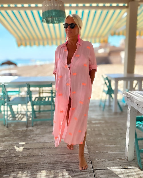 Shirt Dress Crab rose