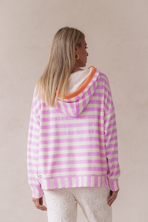 Sweatshirt Frottee "Stripes Soleil"