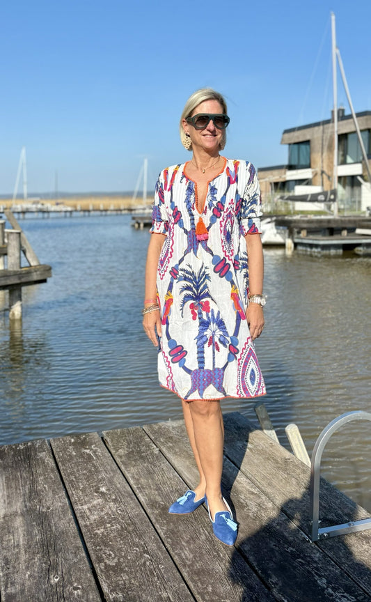 Short Dress "Blue Bird"