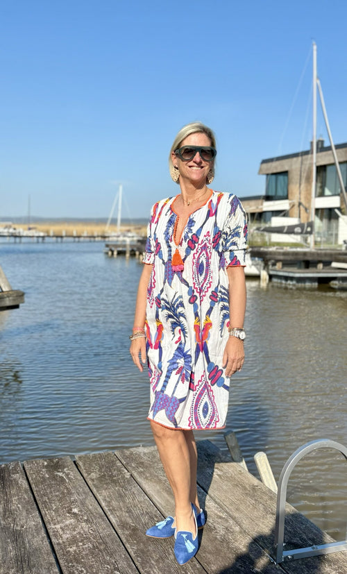 Short Dress "Blue Bird"