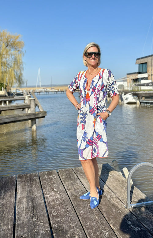 Short Dress "Blue Bird"