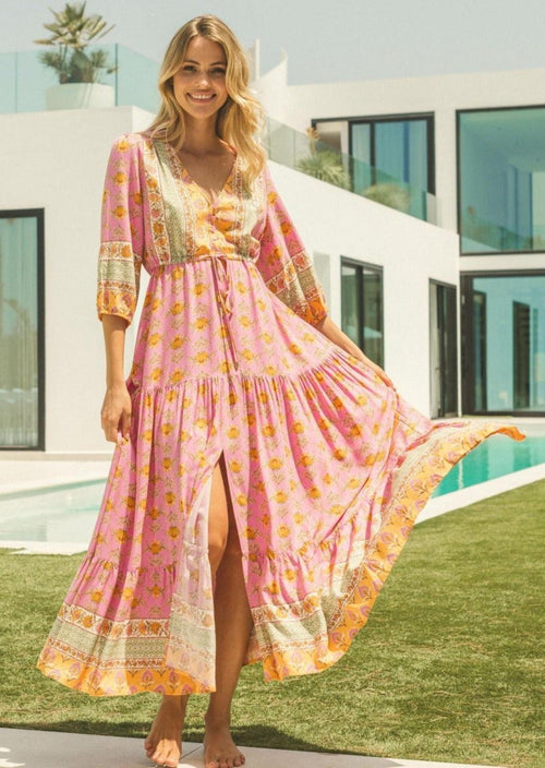 Maxi Dress Tessa Pink Charm