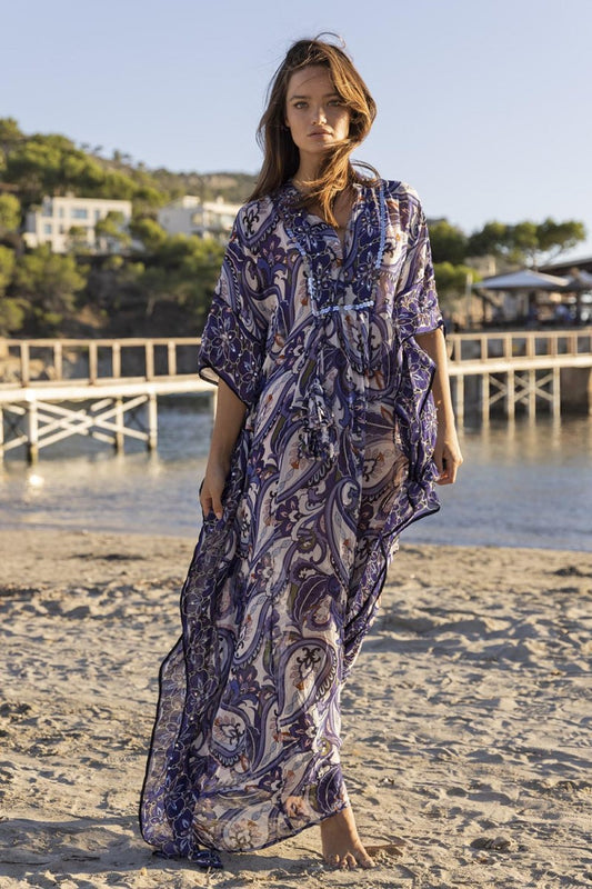 Kaftan Caprera blau