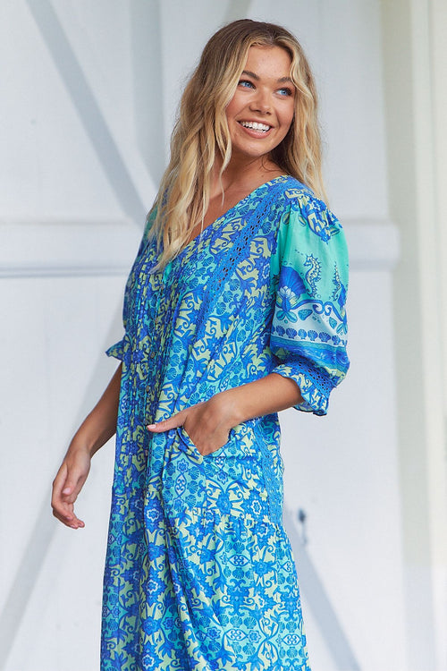 Maxi Dress FLounder by the Sea